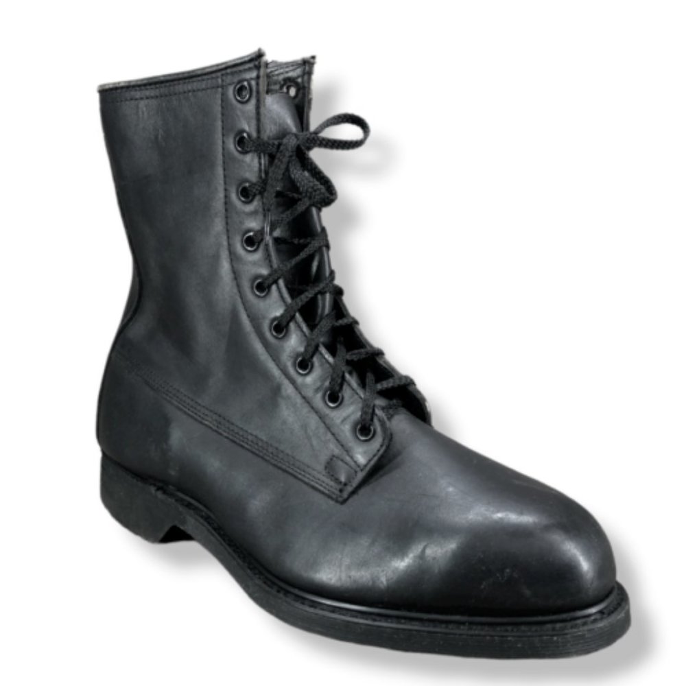 Vintage 80s Cove Shoe Company Biltrite Mens 8.5 Military Boots Combat Black